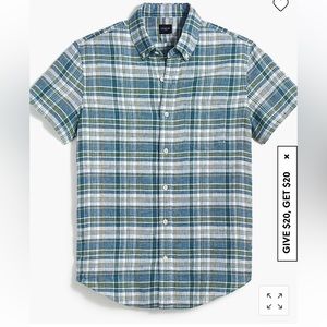 Jcrew short sleeve button up